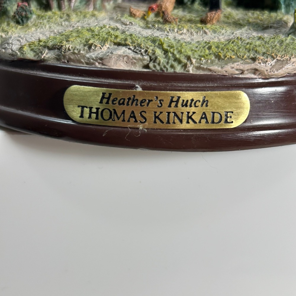 Thomas Kinkade Heather's Hutch‎ Light Up Cottage Miniature Scene Collectible - Picture 6 of 6